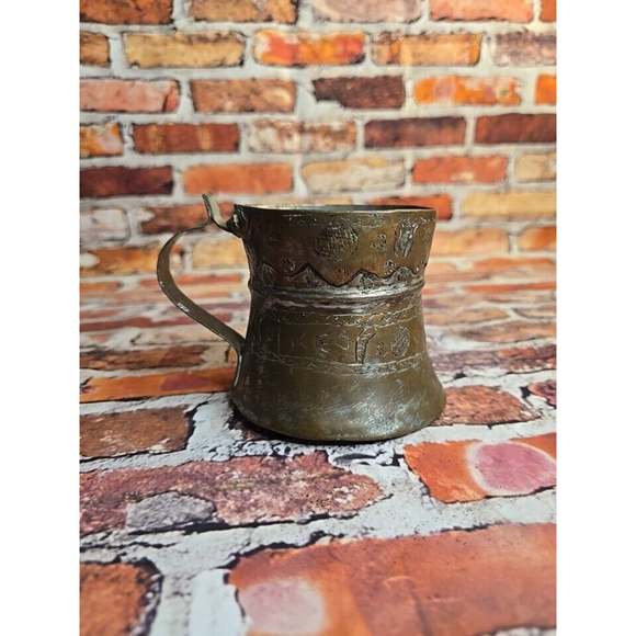 Turkish Persian Copper Mug Antique - Picture 11 of 11